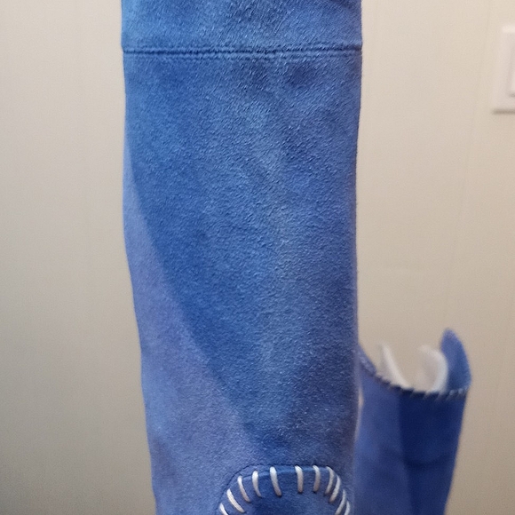 ZigiNY LEATHER High Boots Sky Blue or Chocolate Brown| 8 US - Picture 9 of 13